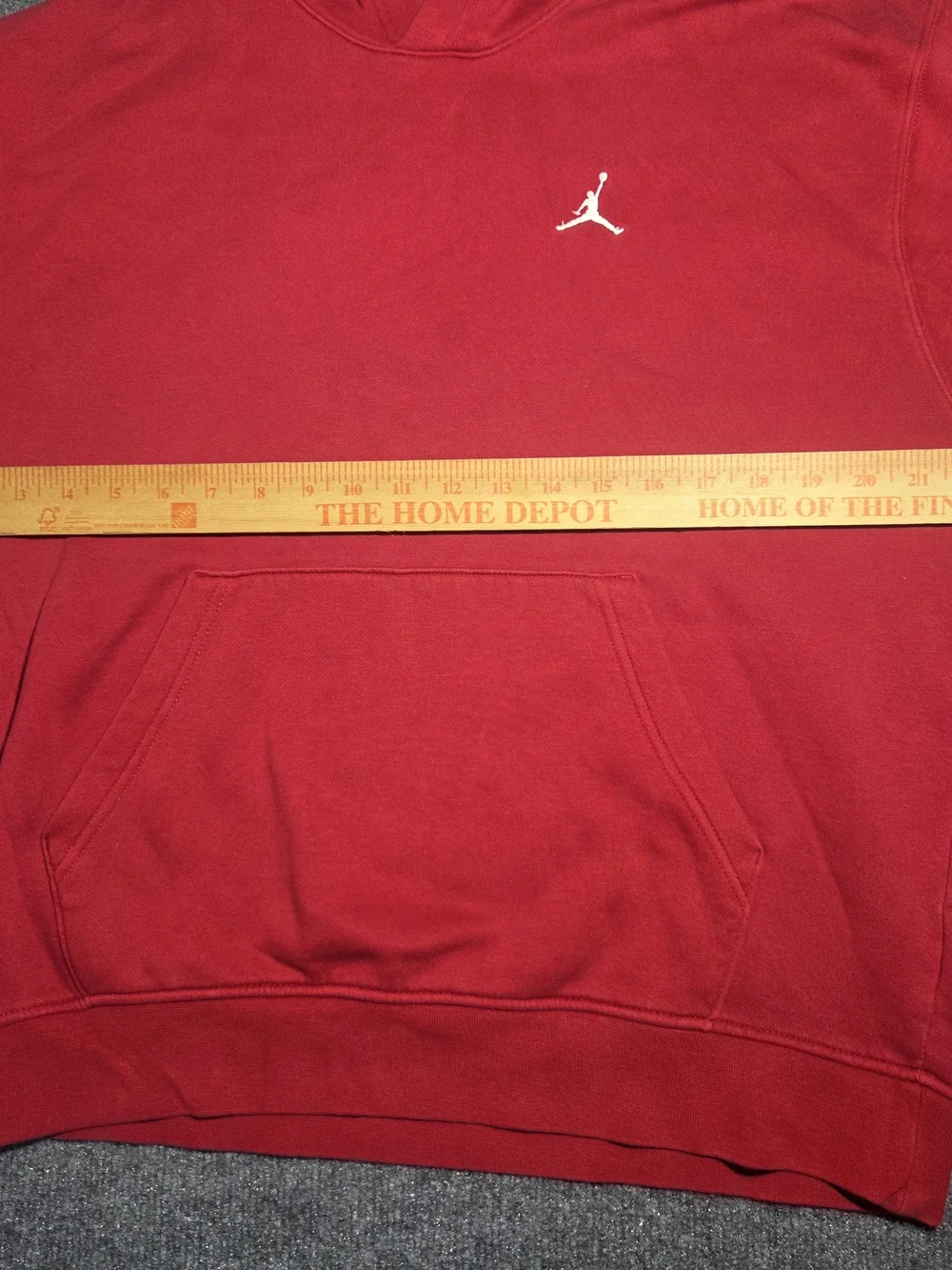 Jordan Mens Size M Fleece Pullover Hoodie Embroidered Jumpman Logo Sweatshirt